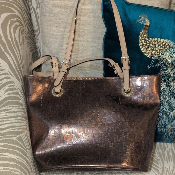 Michael Kors Shimmering Bronze Tote - Picture 3 of 14